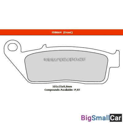 Тормозные колодки BREMBO CARBON CERAMIC 07HO3405