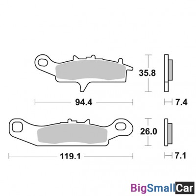 Тормозные колодки, задние Sinter / SBS 798SI