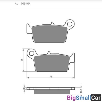 Тормозные колодки GOLDfren K5 003 20974